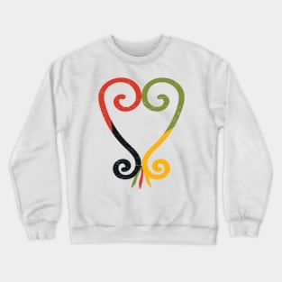 Sankofa Heart made in Pan African colors Crewneck Sweatshirt